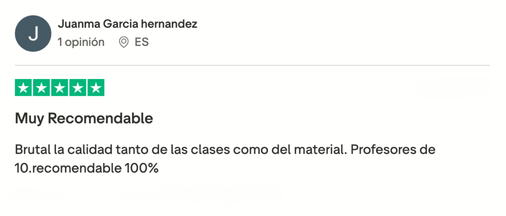 “Brutal la calidad tanto de las clases como del campus. La flexibilidad de horarios es lo mejor.”