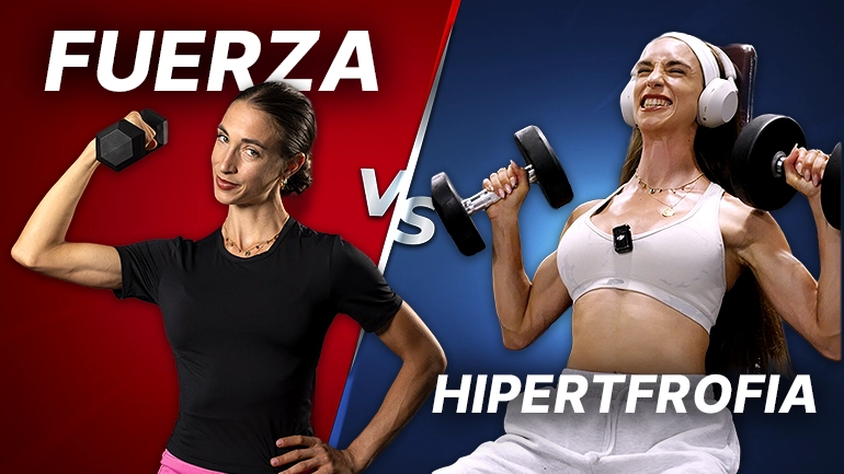 diferencia entre fuerza e hipertrofia