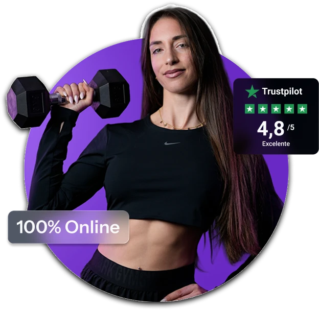 Lucia Aguado con pesa